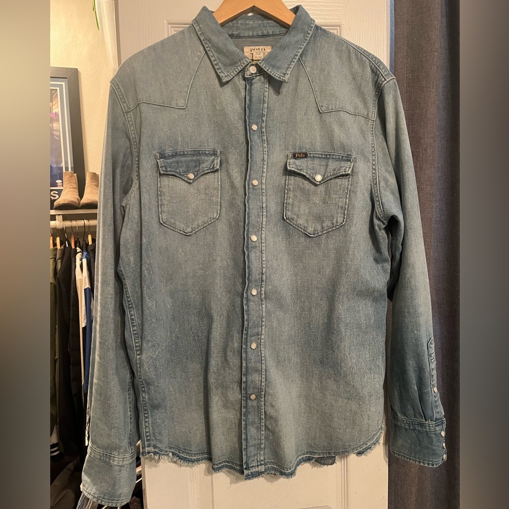 Polo Ralph Lauren Denim Western Pearl Snap